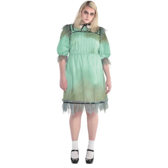 Dreadful Darling Plus Size Halloween costume Dress plus makeup kit XXL 18-20 NEW - Picture 1 of 14